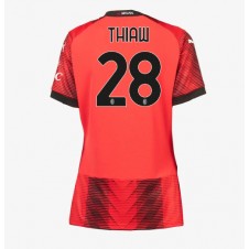 AC Milan Malick Thiaw #28 Hemmatröja Dam 2023-24 Korta ärmar